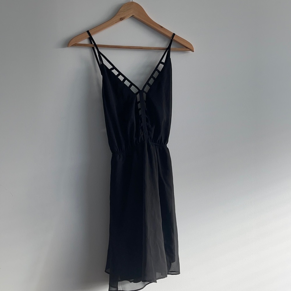Black mini dress
